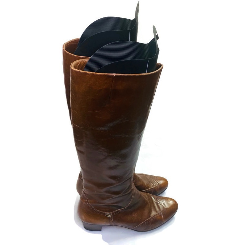 Salvatore Ferragamo Brown Leather Knee-High Boots